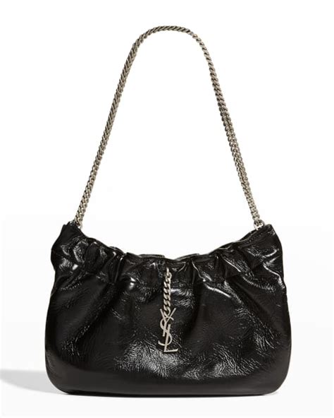 pac pac ysl ruched hobo bag|Saint Laurent Pac Pac YSL Ruched Hobo Shoulder Bag.